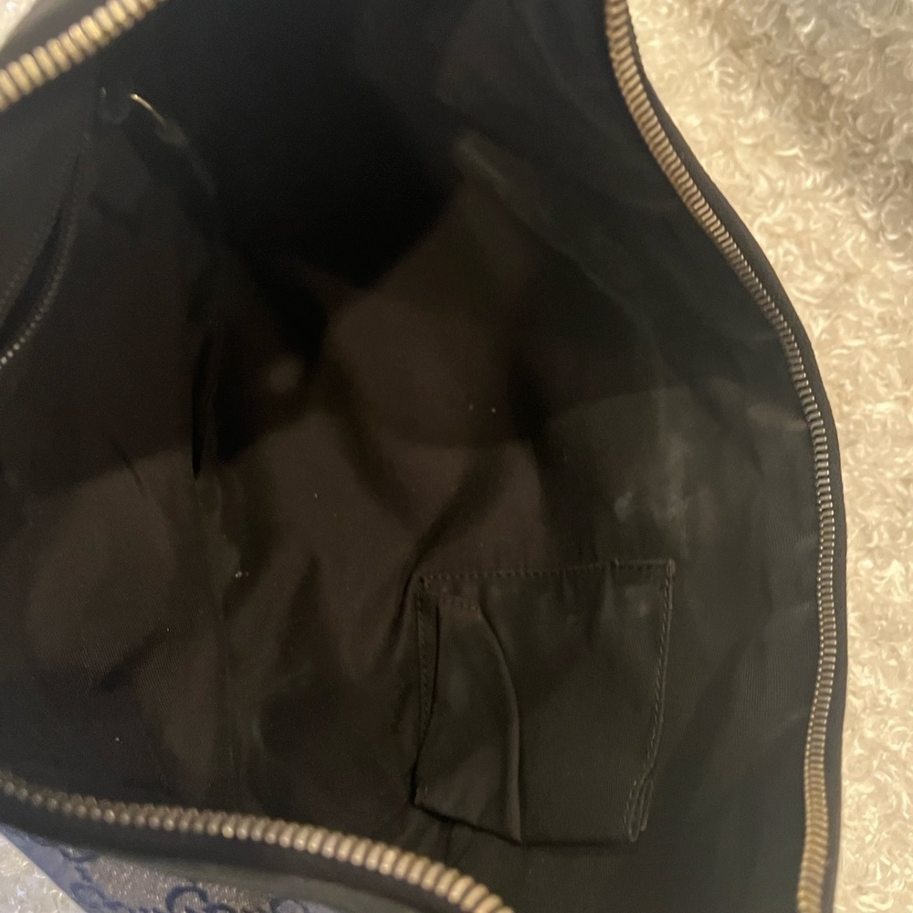 Gucci Navy GG Canvas Web Round Messenger Hobo Bag. - Picture 11 of 14